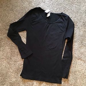 Black Bodycon Layering Top